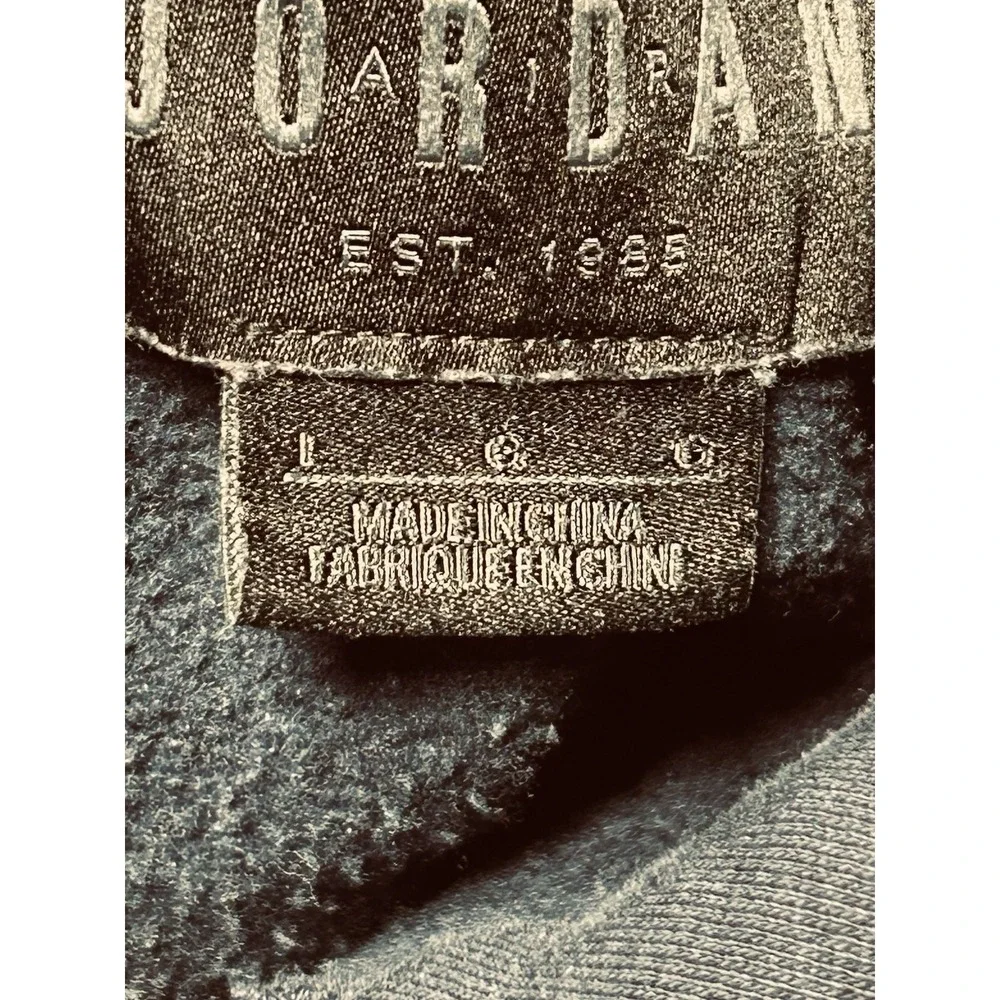 Jordan Legacy Tinker Story Fleece Hoodie Obsidian Navy BQ0298-451 Men's L Mint